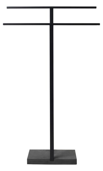 Crna metalna stalak za ručnike Blomus, visina 86 cm