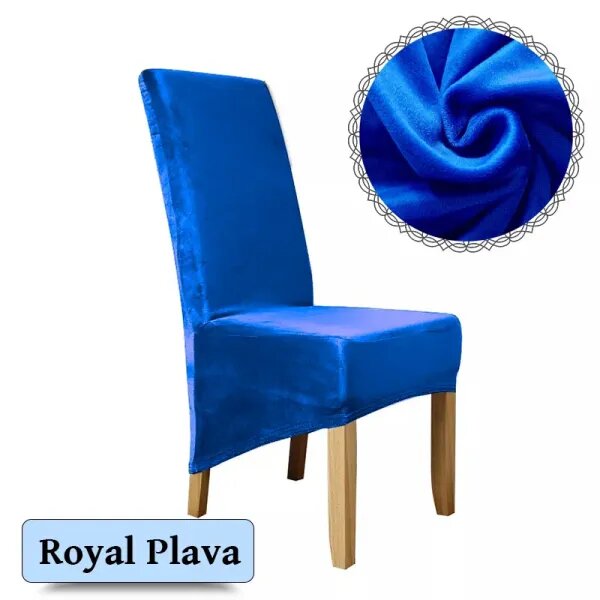 Elegance - Plišane navlake za stolice dugog naslona - premium dizajn