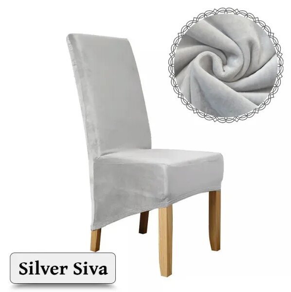 Elegance - Plišane navlake za stolice dugog naslona - premium dizajn
