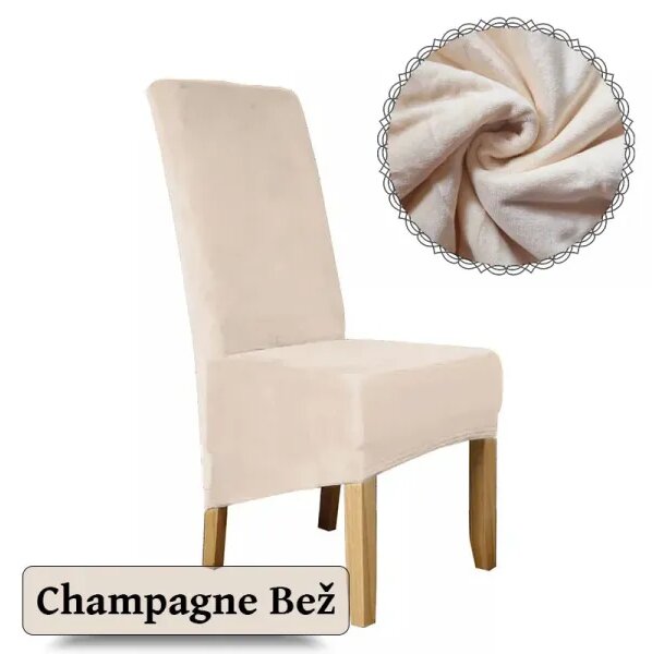 Elegance - Plišane navlake za stolice dugog naslona - premium dizajn