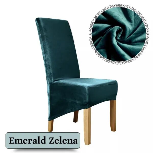 Elegance - Plišane navlake za stolice dugog naslona - premium dizajn