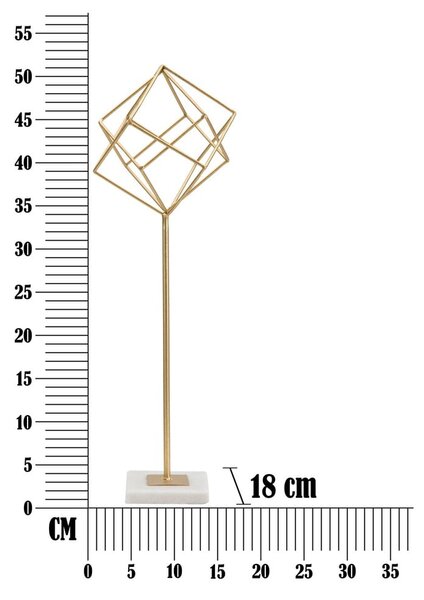 Statua u zlatnom dekoru Mauro Ferretti Cube