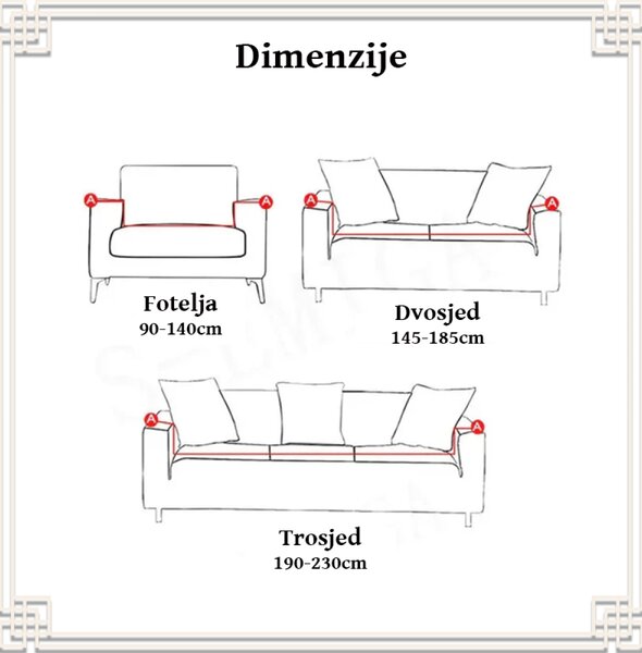 Cozy Covers - Navlake za Namještaj u raznim dezenima