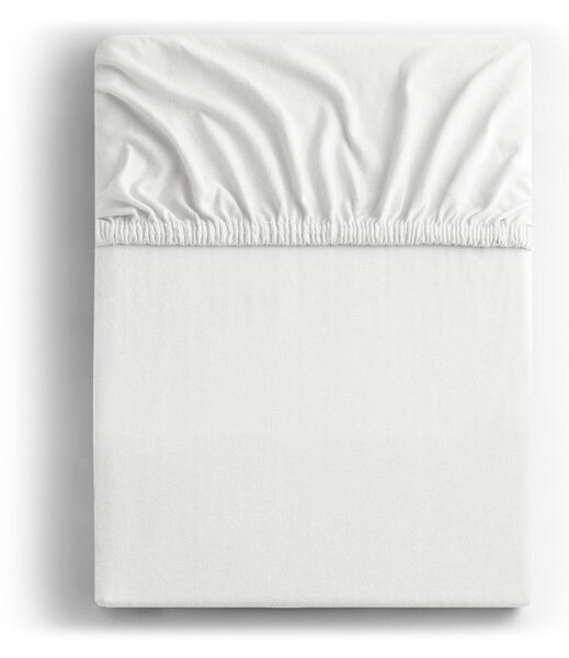 Bijela plahta s gumom od jeseya 90x200 cm Amber – Restilo
