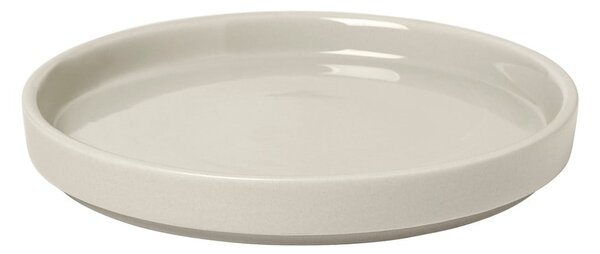 Bijeli keramički tanjur Blomus Pilar, Ø 14 cm