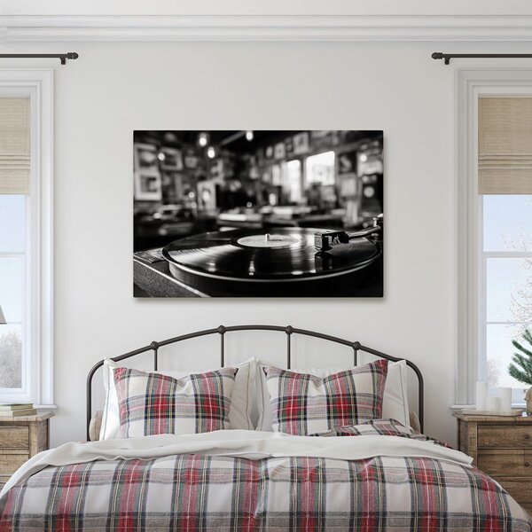 Slika retro gramofon u interijeru