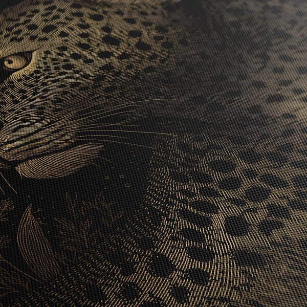 Slika tajanstveni pogled leoparda