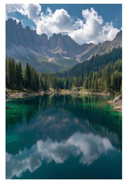 Slika mirna planinska krajina