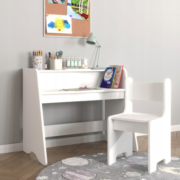 NIKO Montessori dječji set stola i stolica – bijeli