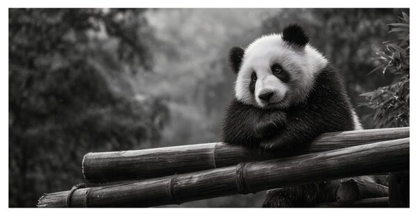 Slika mirna panda u prirodi