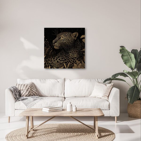 Slika tajanstveni pogled leoparda