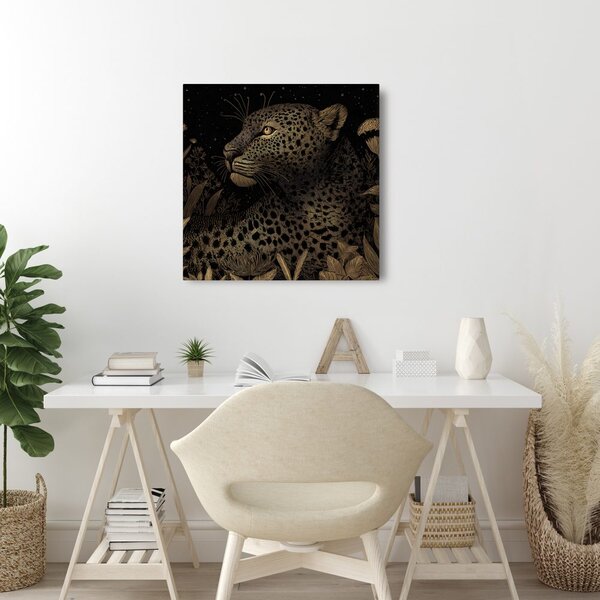 Slika tajanstveni pogled leoparda