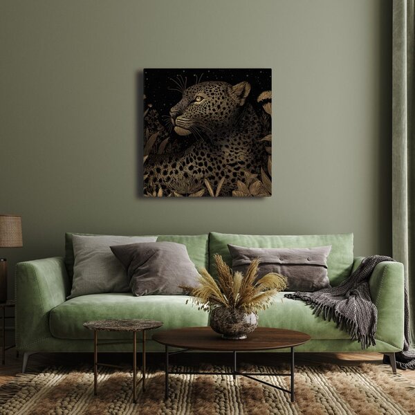 Slika tajanstveni pogled leoparda
