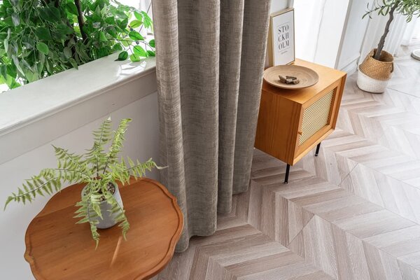 Zasjenjiva zavjesa LOOM VELVET 140x250 cm, bež-smeđa Sistem za vješanje: Metalni prstenovi