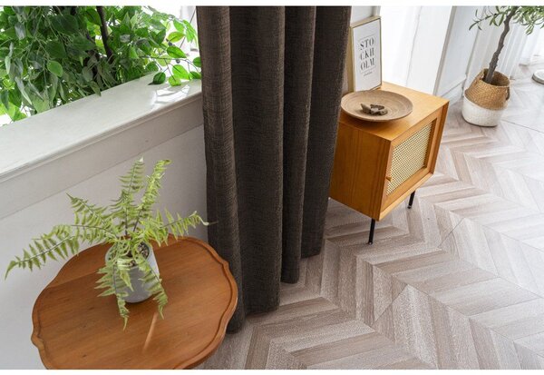 Zamračujuća zavjesa LOOM VELVET 140x250 cm, smeđa Sistem za vješanje: Metalni prstenovi