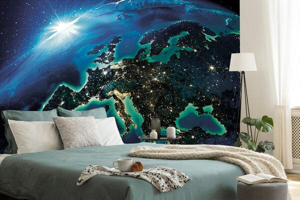 Fototapeta blistavi plavi planet