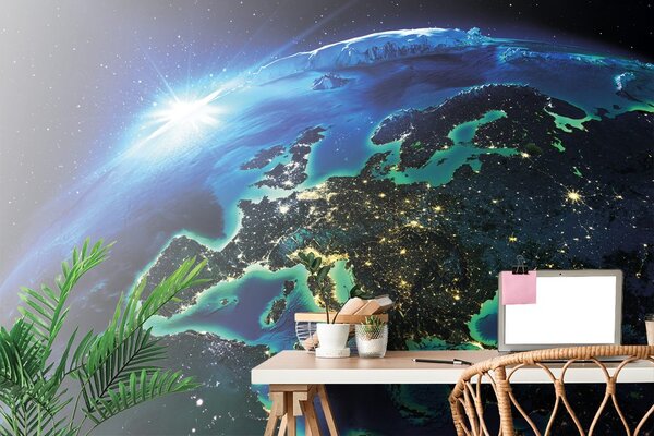 Fototapeta blistavi plavi planet