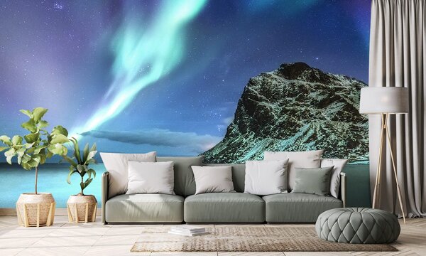 Fototapeta polarna svjetlost u Norveškoj