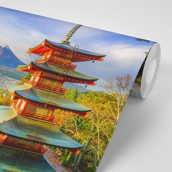 Fototapeta pogled na Chureito Pagodu i planinu Fuji