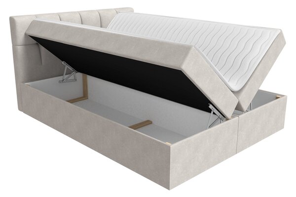 Bračni krevet Boxspring Maddox (160x200) (ekokoža Soft 011 (crna))