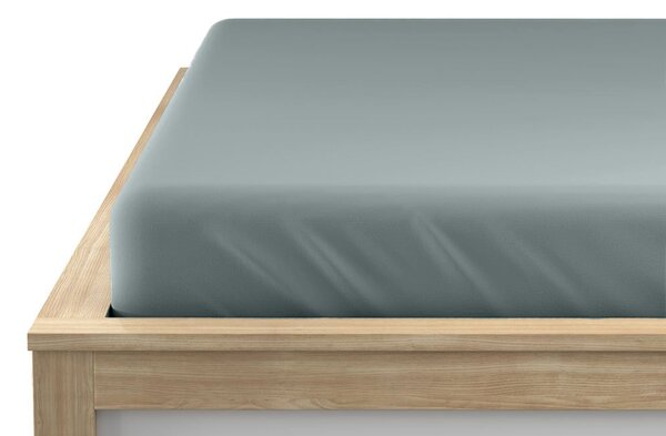Jersey plahta zeleno-plava 90 x 200 cm