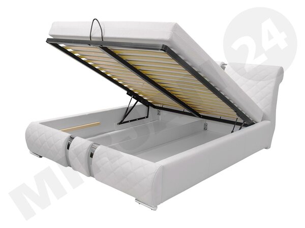 Bračni krevet 180 cm Linoria Maxi (bijela)