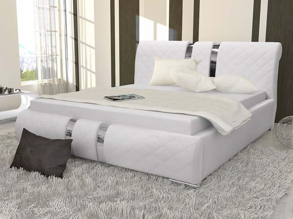 Bračni krevet 180 cm Linoria Maxi (bijela)