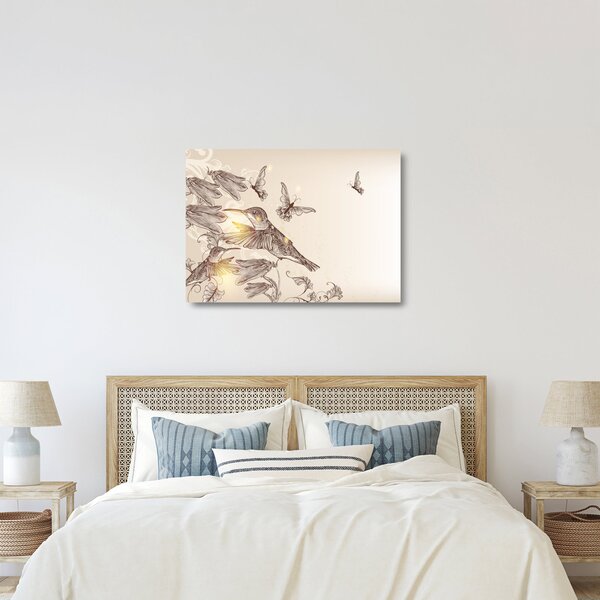 Staklena slika - Kolibri (70x50 cm)