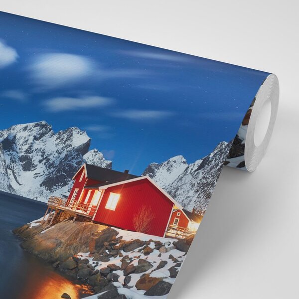 Fototapeta noćni pejzaž u Norveškoj