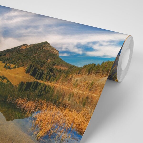 Fototapeta jezero ispod brda