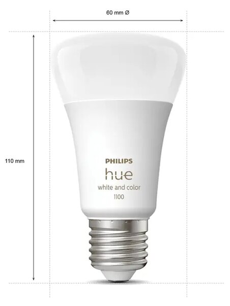 Philips Hue PAMETNA ŽARULJA LED 1xE27/11W/2200-6500K+RGB/1100lm PRIGUŠIVA 8719514291171