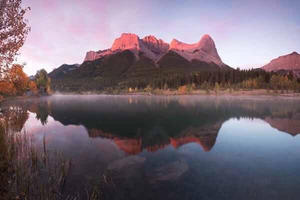Fototapeta zalazak sunca iznad Dolomita