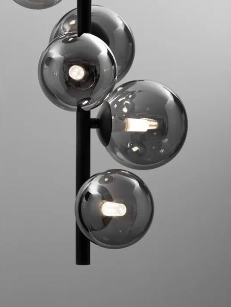 ODILLIA VISILICA 6×G9/230V fi28 CRNO/SIVA NL9028859