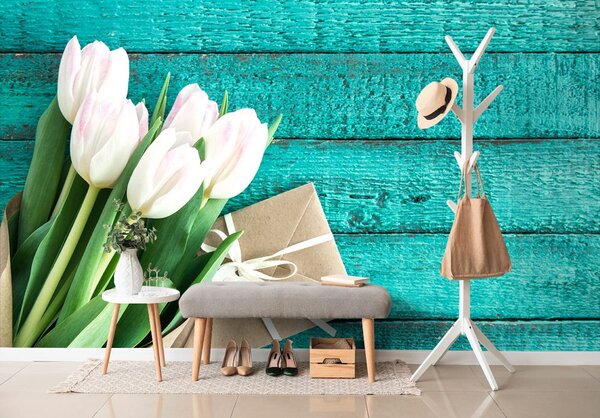 Fototapeta buket tulipana s porukom