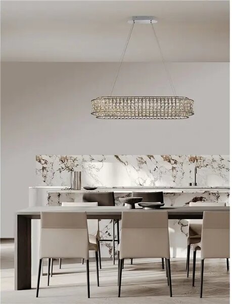 CELYSIA KRISTALNI LED LUSTER 74W IP20 3500K TRIAK PRIGUŠLJIV NL9019777