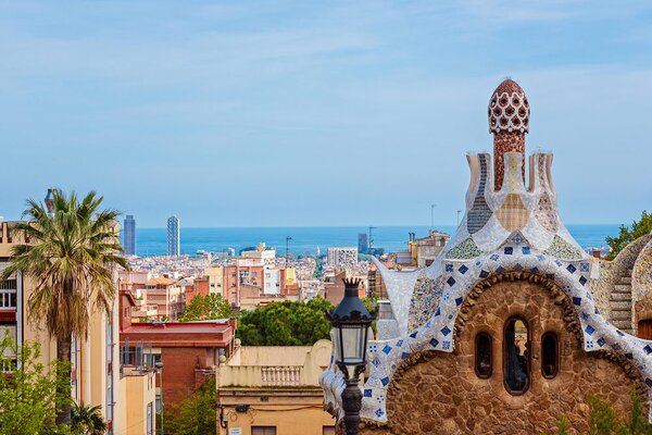Fototapeta pogled na Park Güell u Barceloni
