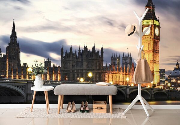 Fototapeta noćni Big Ben u Londonu