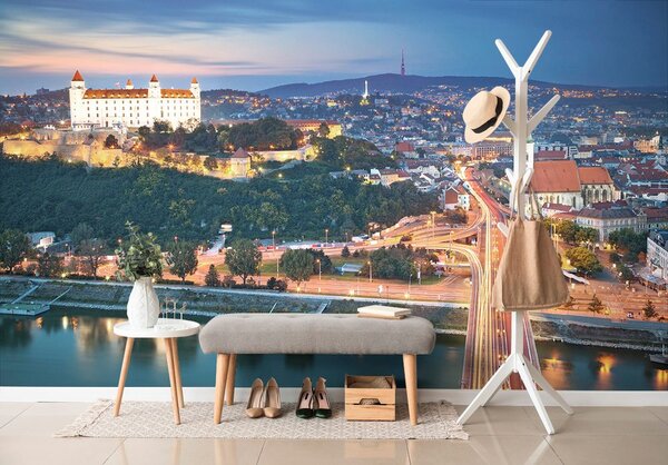 Fototapeta večer u Bratislavi
