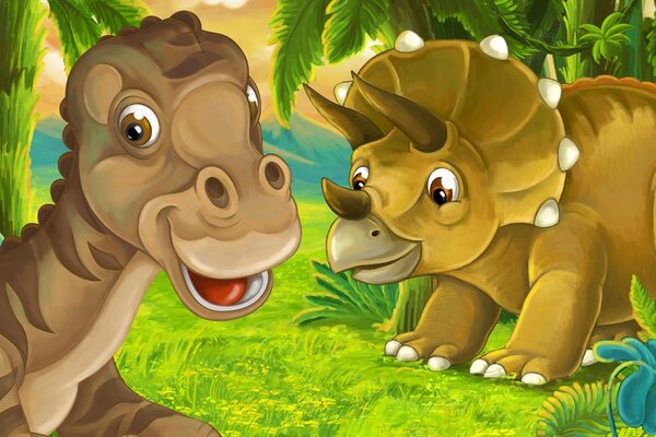 Tapeta veseli dinosauri