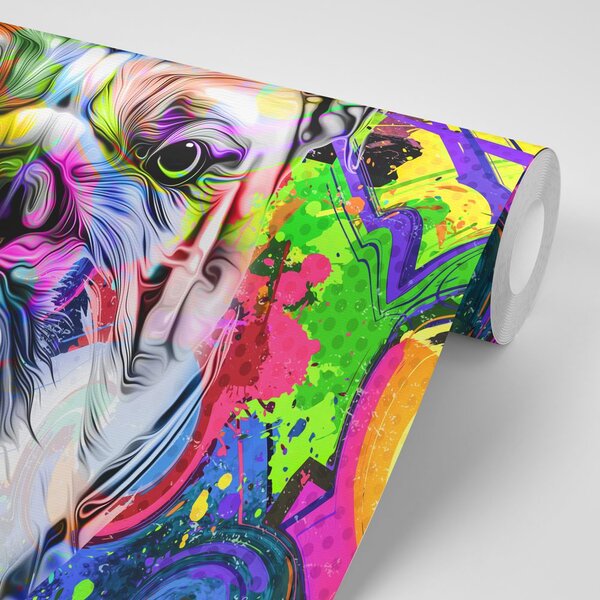 Tapeta pop-art buldog