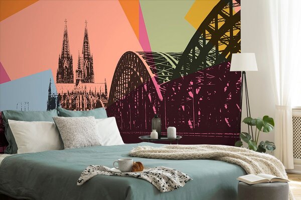 Tapeta digitalna ilustracija grada Köln
