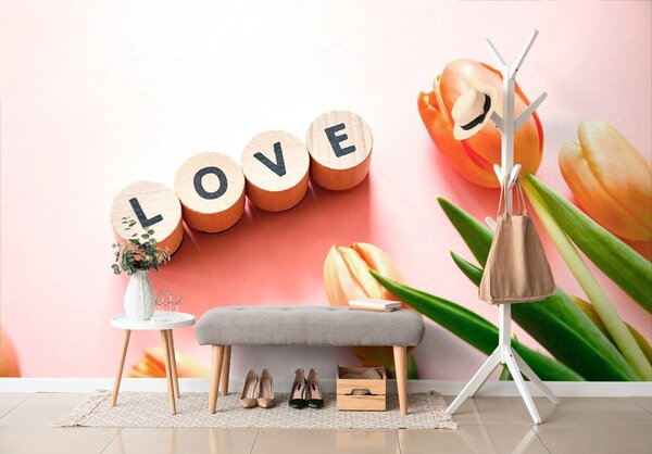 Fototapeta kocke s natpisom Love