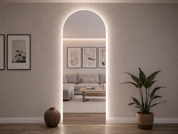 Netipično ogledalo s LED osvjetljenjem A38 35×93