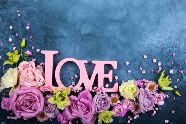 Fototapeta natpis Love