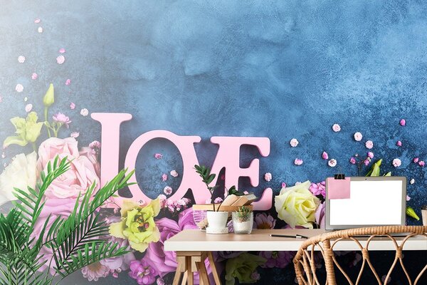 Fototapeta natpis Love