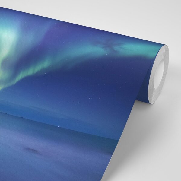 Fototapeta polarna svjetlost iznad oceana