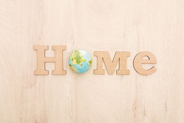 Tapeta s natpisom eko Home
