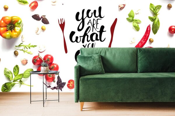 Tapeta s natpisom - You are what you eat