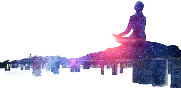 Tapeta meditacija žene