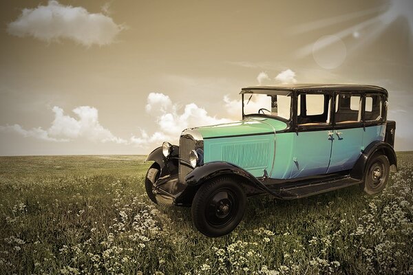 Fototapeta retro automobil